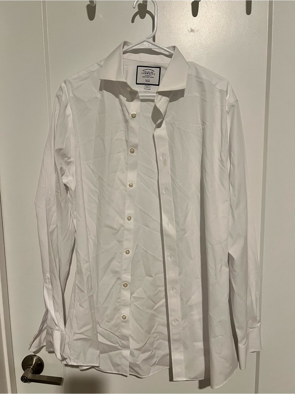 Charles Tyrwhitt Men's Classic White Dress Shirt - Slim Fit